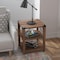 Flash Furniture 17.5 W, 17.5 L, 22 H, Engineered Wood, Rustic Oak ZG-035-OAK-GG - alternate 4